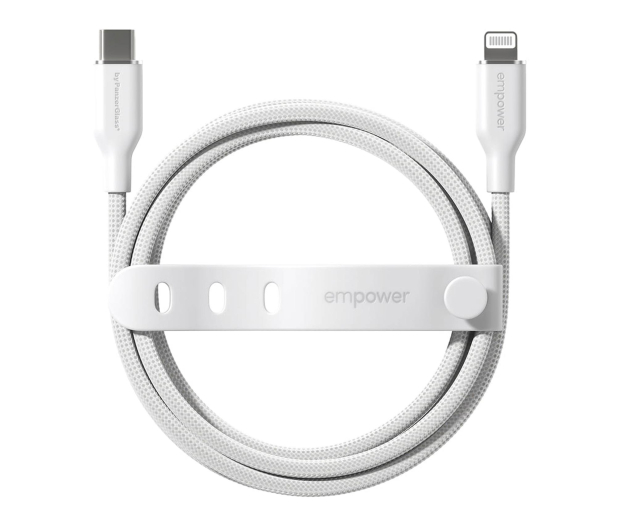 PanzerGlass empower Racing 60W USB-C - Lightning Cable 1,2m Silver White - 1546791 - zdjęcie